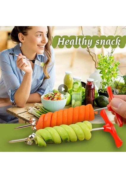 No.1 Tarzı Sebze Spiral Bıçağı Patates Havuç Salatalık Doğrayıcı Kolay Spiral Vida Dilimleme Kesici Spiralizer Mutfak Aksesuarları Alet (Yurt Dışından) modelleri