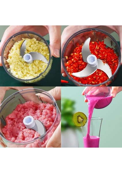 1 Adet Tarzı Elektrikli Mini Gıda Sarımsak Sebze Doğrayıcı Öğütücü Kırıcı Somun Et Meyve Soğan Çok Fonksiyonlu Işlemci Mutfak Aracı (Yurt Dışından) fırsatları