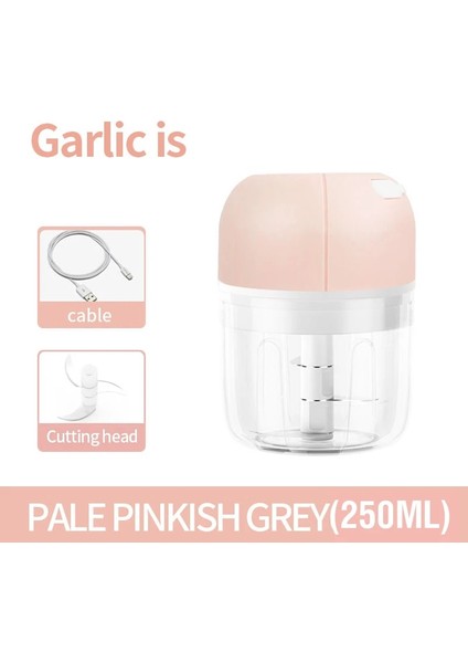 Pembe 250ML Stili Elektrikli Sarımsak Ezici Sarımsak Presi Sebze Biber Eti Sarımsak Doğrayıcı Presi USB Ezici Makinesi Mutfak Aletleri (Yurt Dışından)
