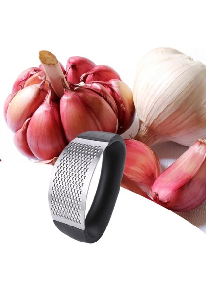 No.1 Tarzı Çok Fonksiyonlu Manuel Sarımsak Pres Eğri Sarımsak Öğütme Dilimleme Doğrayıcı Paslanmaz Çelik Sarımsak Presleri Pişirme Aletleri Aracı (Yurt Dışından) fırsatları