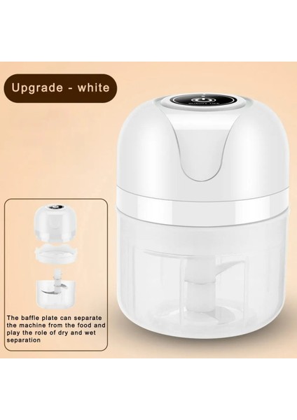Beyaz 250ML Tarzı Yeni Elektrikli Sarımsak Ezici Sarımsak Presi Sebze Biber Eti Sarımsak Doğrayıcı Presi USB Ücretli Ezici Makinesi Mutfak Aletleri (Yurt Dışından)