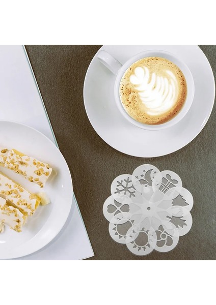 19 Adet Kahve Baskı Modeli Kahve Şablonlar Kahve Sprey Aracı Sanat Kalemi Latte Kek Kahve Dekorasyon Kahve Çizim Cof Ware (Yurt Dışından)