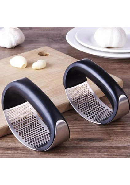Bir Stil Yazın Paslanmaz Çelik Sarımsak Presleri Saplı Manuel Sarımsak Kıyma Dilimleme Sarımsak Ezici Sıkacağı Sebze Aracı Mutfak Aletleri (Yurt Dışından) fırsatları