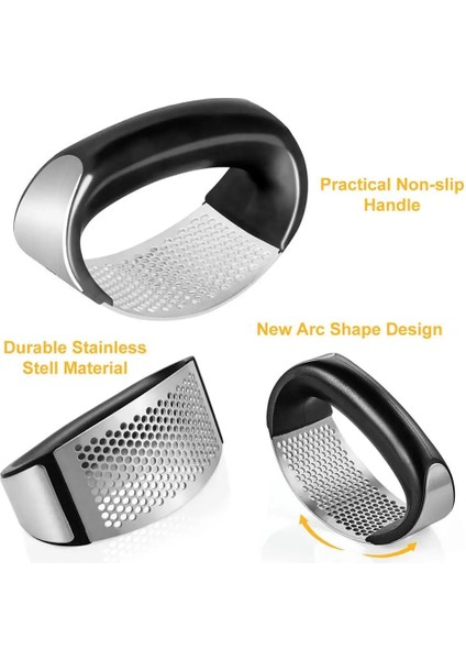 Bir Stil Yazın Paslanmaz Çelik Sarımsak Presleri Saplı Manuel Sarımsak Kıyma Dilimleme Sarımsak Ezici Sıkacağı Sebze Aracı Mutfak Aletleri (Yurt Dışından) indirimleri