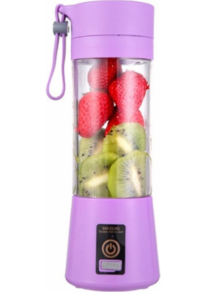 Mor Tarzı Taşınabilir Blender USB Elektrikli Sıkacağı Makinesi Blender Mikser Mini Mutfak Robotu Kişisel Blender Vitamer (Yurt Dışından)