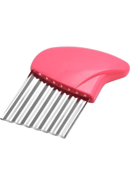 Pembe Tarzı Paslanmaz Çelik Patates Kırışık Kesici Kesme Aleti Mutfak Sebze Salatası Meyve Dalgalı Bıçak Bıçak Makinesi Gıda Sınıfı Mutfak Aletleri (Yurt Dışından)