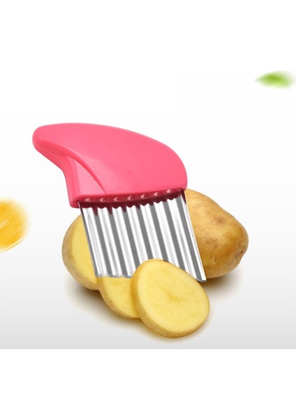 Pembe Tarzı Paslanmaz Çelik Patates Kırışık Kesici Kesme Aleti Mutfak Sebze Salatası Meyve Dalgalı Bıçak Bıçak Makinesi Gıda Sınıfı Mutfak Aletleri (Yurt Dışından) fiyatları