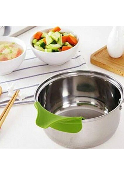 Açık Gri Tarzı Pratik Mutfak Gereçleri Silikon Dökülen Çorba Dökülme Önleyici Saptırıcı Çorba Hunisi Kitche (Yurt Dışından) fiyatları