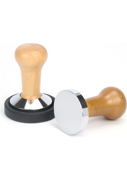 B Mat Tarzı ile 51 mm mm Ahşap Saplı Kahve Sabotaj Espresso Tozu Düz Pres Çekiç Kahve Sabotaj Öğütücü Espresso Barista Aracı (Yurt Dışından) modelleri