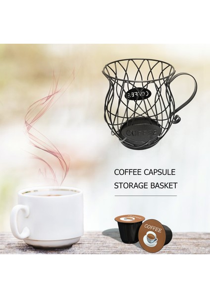 Altınd Tarzı Evrensel Kahve Kapsül Depolama Sepeti Kahve Fincan Sepeti Vintage Kahve Pod Organizatör Tutucu Siyah Ev Cafe Otel Için (Yurt Dışından) fiyatları