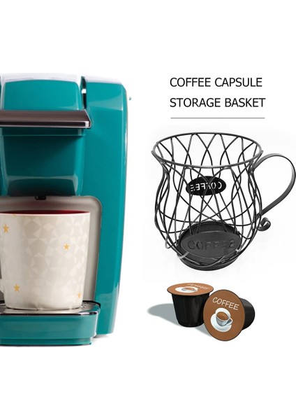 Altınd Tarzı Evrensel Kahve Kapsül Depolama Sepeti Kahve Fincan Sepeti Vintage Kahve Pod Organizatör Tutucu Siyah Ev Cafe Otel Için (Yurt Dışından) fırsatları