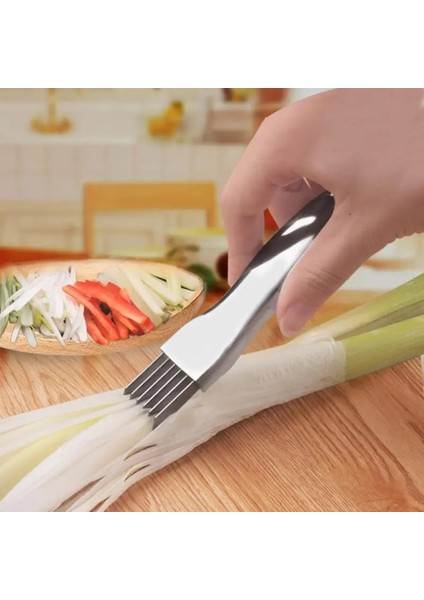 No.1 Tarzı Paslanmaz Çelik Soğan Taze Soğan Kesici Rende Sebze Aracı Pişirme Araçları Mutfak Aksesuarları Manuel Dilimleme Mutfak Robotları (Yurt Dışından) fırsatları