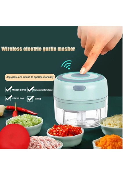 Pembe 100ML Tarzı Elektrikli Gıda Öğütücü Kırıcı Sarımsak Doğrayıcı USB Şarj Edilebilir Biber Ezici Karıştırıcı Püre Reçel Mutfak Gıda Mini Işlemci (Yurt Dışından) fiyatları