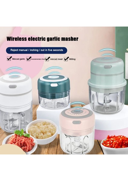 Pembe 100ML Tarzı Elektrikli Gıda Öğütücü Kırıcı Sarımsak Doğrayıcı USB Şarj Edilebilir Biber Ezici Karıştırıcı Püre Reçel Mutfak Gıda Mini Işlemci (Yurt Dışından) modelleri