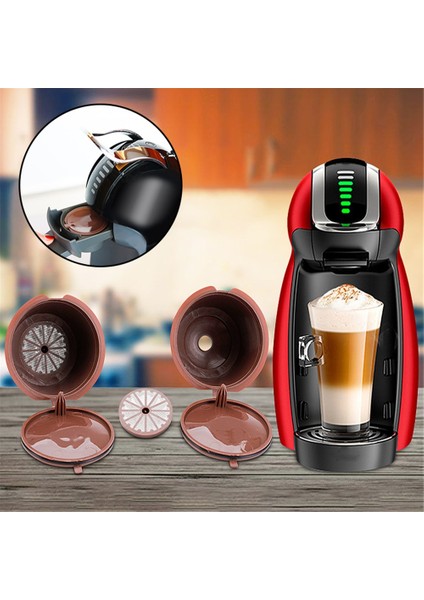 Beyaz Stil Yeniden Kullanılabilir Kapsül Kahve Fincanı Filtresi Dolce Gusto Kahve Makinesi Doldurulabilir Kahve Fincanı Tutucu Pod Süzgeç Kahve Gereçleri Hediye Cafe Için (Yurt Dışından) fiyatları