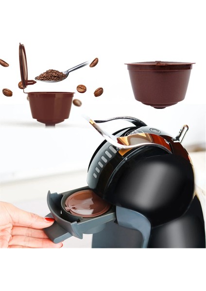 Beyaz Stil Yeniden Kullanılabilir Kapsül Kahve Fincanı Filtresi Dolce Gusto Kahve Makinesi Doldurulabilir Kahve Fincanı Tutucu Pod Süzgeç Kahve Gereçleri Hediye Cafe Için (Yurt Dışından) fırsatları