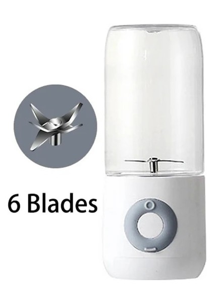 Beyaz Stil Mini Taşınabilir Blender Elektrikli Mikser Mutfak Robotu Smoothie Maker Blender Karıştırma Şarj Edilebilir Mini Mutfak Robotu Suyu Bardağı (Yurt Dışından)