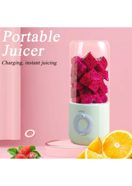 Beyaz Stil Mini Taşınabilir Blender Elektrikli Mikser Mutfak Robotu Smoothie Maker Blender Karıştırma Şarj Edilebilir Mini Mutfak Robotu Suyu Bardağı (Yurt Dışından)
