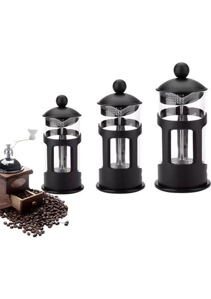 600ML Tarzı French Press Kahve Makinesi Büyük Cam Termos Çay Makinesi Sabah Kahvesi Için Mükemmel Maksimum Lezzet Kahve Bira Makinesi ml (Yurt Dışından) fırsatları