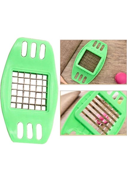 Yeşil Stil 1 Adet Paslanmaz Çelik Patates Kesici Sebze Doğrayıcı Chopper Kesme Talaş Yapma Aracı Patates Kızartması Aracı Mutfak Aksesuarları (Yurt Dışından) fiyatları