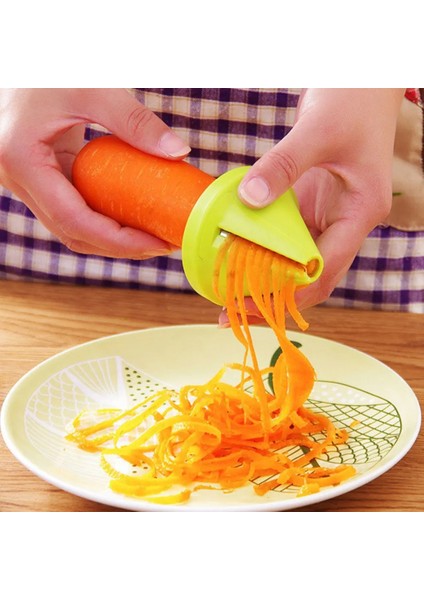 Beyaz Stil Abs Havuç Salatalık Rende Spiral Bıçak Kesici Sebze Meyve Spiral Patates Için Paslanmaz Çelik Dilimleme Zu Spagetti (Yurt Dışından) fiyatları