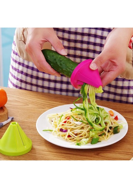 Beyaz Stil Abs Havuç Salatalık Rende Spiral Bıçak Kesici Sebze Meyve Spiral Patates Için Paslanmaz Çelik Dilimleme Zu Spagetti (Yurt Dışından) modelleri