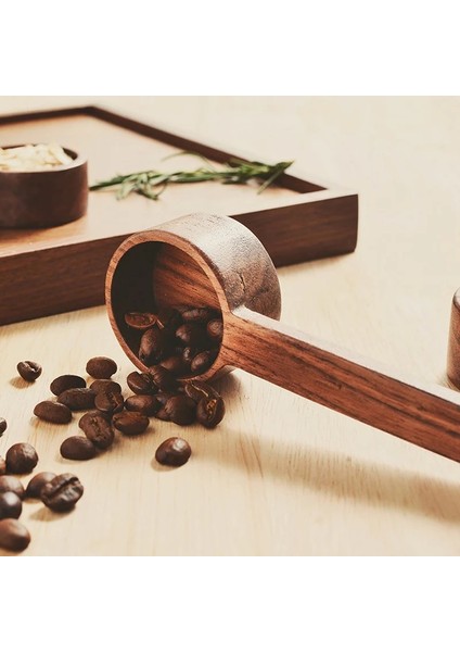 Kısa Sap 8g Stili Ahşap Kahve Kaşığı Ölçme Kaşığı Siyah Ceviz Ahşap Mutfak Kepçe Şeker Baharat Toz Kahve Aksesuarları Için Ölçme Kaşığı (Yurt Dışından) indirimleri