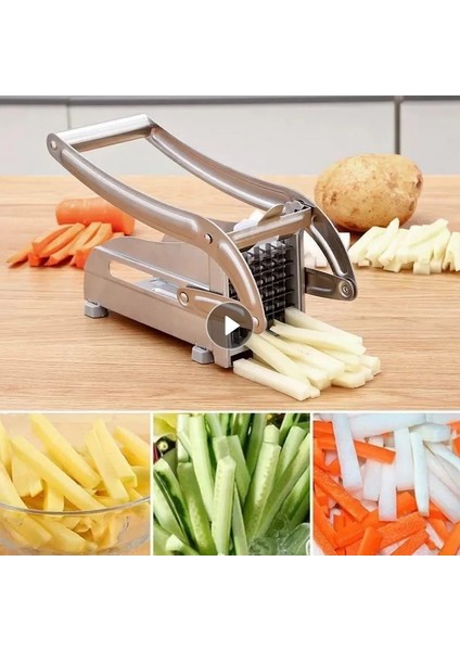 1 Adet Tarzı Ev Patates Kızartması Kesici Paslanmaz Çelik Makine Manuel Patates Şeridi Dilimleme Kesici Doğrayıcı Cips Makinesi Mutfak Yapımı Aracı Hwc (Yurt Dışından) fırsatları