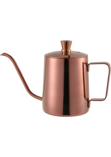 350ML Gül Altın Stili 350ML Kahve Çaydanlık 304 Paslanmaz Çelik Uzun Dar Boyunlu Bacalı Su Isıtıcısı El Damlama Su Isıtıcısı Cezve Üzerine Dökün Kapaklı (Yurt Dışından) fiyatları