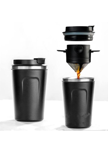 510ML Beyaz Stil Yeniden Kullanılabilir Kahve Filtresi Taşınabilir Kahve Seyahat Kupa El Yapımı Kahve Damlatıcı Çay Bardağı Seti Cezve Kahve Gereçleri (Yurt Dışından) indirimleri