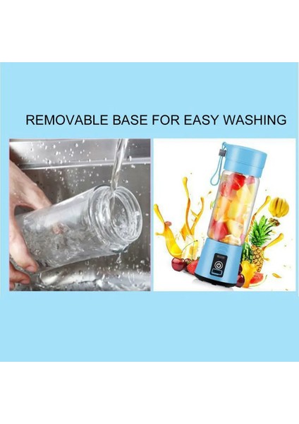 Mor Tarzı Şarj Edilebilir Mikser USB Elektrikli Meyve Sıkacağı El Smoothie Maker Blender Karıştırma Mini Taşınabilir Mutfak Robotu Sıkacağı (Yurt Dışından)