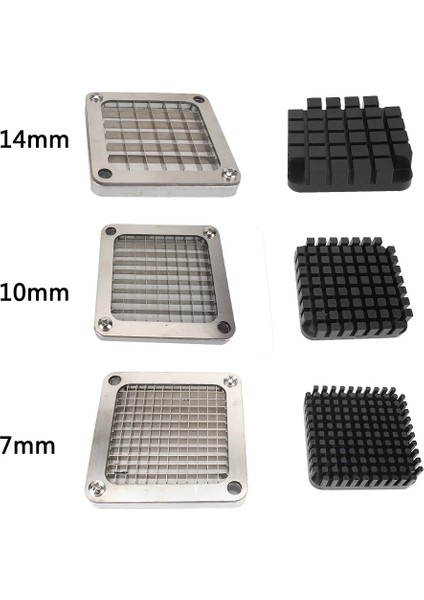 7 mm Tarzı +3 Bıçak Boyutu, Patates Kızartma Makinesi Aksesuarları Patates Kızartması Patates Cipsi Kesiciler Patates Kızartma Kesici, Paslanmaz Çelik Cips Kesici Parçaları (Yurt Dışından) modelleri