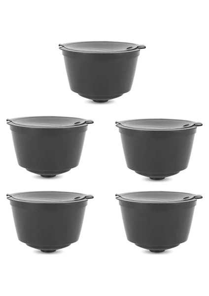 5 Adet Siyah Stil Nespresso Pcs Kahve Kapsülü Nestle Dolce Gusto Kapsül Yeniden Kullanılabilir Kahve Filtresi Kapsül Makinesi Doldurulabilir Cafe Capsula (Yurt Dışından) fiyatları