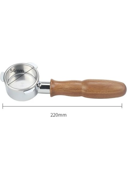 350ML Gümüş Tarzı Breville Filtre Sepeti Değiştirme Espresso Makinesi Aksesuar Kahve Aracı Için 54MM Kahve Dipsiz Portafilter (Yurt Dışından)
