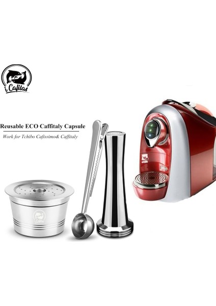 1 Tamper Style Icafilas Yeniden Kullanılabilir Paslanmaz Çelik Crema Kahve Kapsül Filtreleri Caffitaly Ruby Tchibo Cafeteira Espresso Makinesi Için Sabotaj Kaşığı (Yurt Dışından) fiyatları