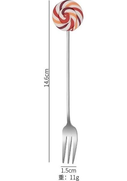 Gümüş Çatal 3 Tarzı Donut Tasarım Paslanmaz Çelik Kahve Kaşığı Meyve Çatalı Karıştırma Süt Çay Kaşığı Tatlı Meyve Kaşığı Mutfak Sofra 12CM (Yurt Dışından)