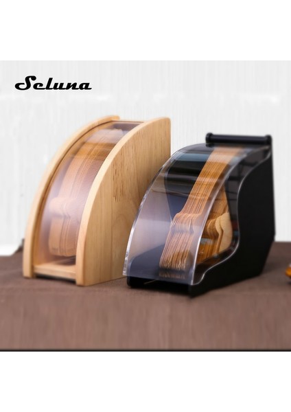 Ahşap 1 Stil El Damla Kahve Filtresi Kağıt Tutucu Kapaklı V60 Koni Filtre Kağıt Kutusu Depolama Rafı Toz Geçirmez Tezgah Dağıtıcı Standı (Yurt Dışından) fiyatları