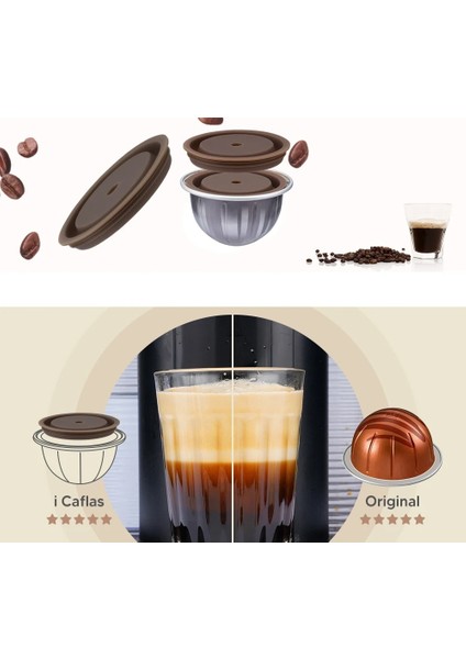 2caps 10FOLYO Stili Yeniden Kullanılabilir Kahve Kapsülü Tepsisi, Nespresso Vertuo ve Vertuoline Kapsül Kapaklarının Yerini Alabilir ve Orijinal Kapsüllerle Uyumludur (Yurt Dışından) indirimleri
