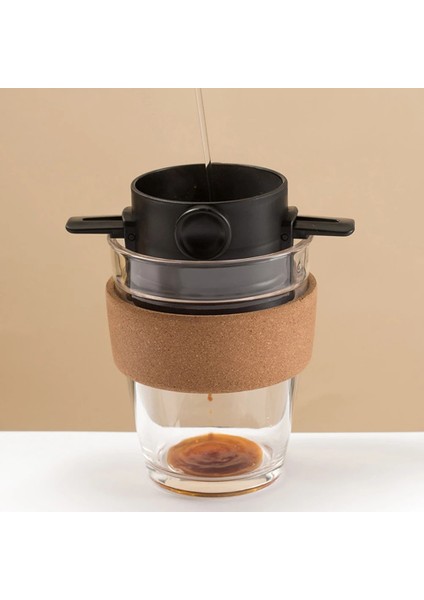 B Tarzı Cof Filter Portable Stainless Steel Foldable Drip Cof Tea Holder Easy Clean Reusable Paperless Pour Over Cof Dripper (Yurt Dışından)