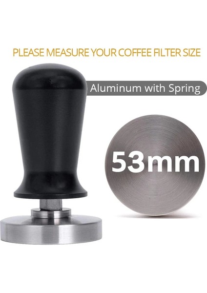 Gri Stil Barista Espresso Kahve Tamper Düz Taban, Silikon Kahve Tamper Mat (Mm) (Yurt Dışından)