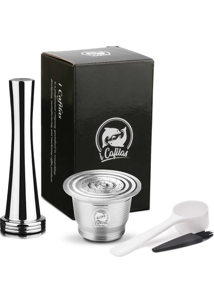 1 Kapsül 1 Kurcalama Stili Nespresso Için Icafilas Kahve Kapsülü Paslanmaz Çelik Kahve Kapsülleri Espresso Kahve Makinesi Için Doldurulabilir Yeniden Kullanılabilir Filtreler (Yurt Dışından)