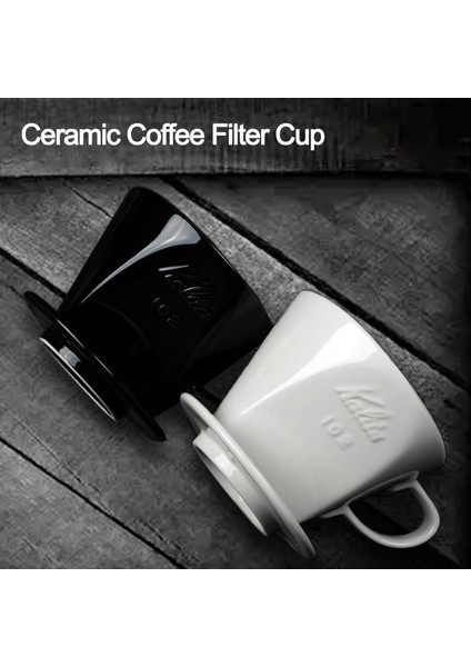 Beyaz Küçük Stil Seramik Kahve Filtreli Fincan Tutucu Espresso Kahve Üzerine Dökün Damlatıcı Kahve Sepetleri Süzücü Yeniden Kullanılabilir Bardaklar Kahve Aksesuarları (Yurt Dışından) fiyatları