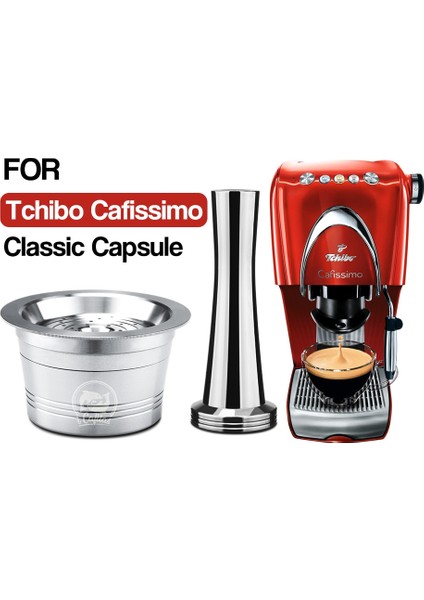 Kumral Tarzı Tchibo Cafissimo Yeniden Kullanılabilir Kapsüller Için Uygun Crema Yeniden Doldurulabilir Paslanmaz Çelik Kahve Filtresi, Caffitaly Makinesi Için Uygun (Yurt Dışından)