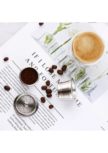 Kumral Tarzı Tchibo Cafissimo Yeniden Kullanılabilir Kapsüller Için Uygun Crema Yeniden Doldurulabilir Paslanmaz Çelik Kahve Filtresi, Caffitaly Makinesi Için Uygun (Yurt Dışından)