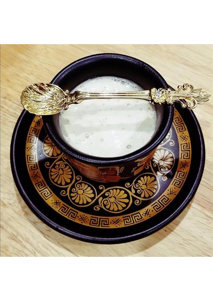 Şerit Tarzı Büyük 11,3 cm Iris Retro Kahve Kaşığı Dondurma Tatlı Kaşığı Arap Tarzı Çinko Alaşımlı Kahve Çay Karıştırma Kaşığı Mutfak Aletleri Sofra Takımı (Yurt Dışından) fırsatları