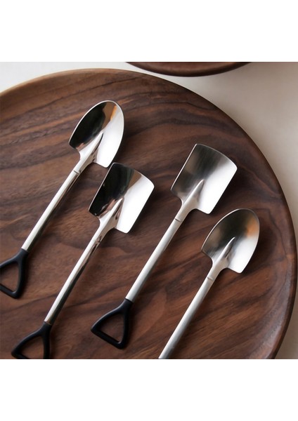 C Stili Moda Kaşık Tatlı Kahve Kaşık Paslanmaz Çelik Kürek Kaşık Retro Yuvarlak Kafa Kaşık Mutfak Gadget Dekorasyon Bar Gereçleri (Yurt Dışından) fiyatları