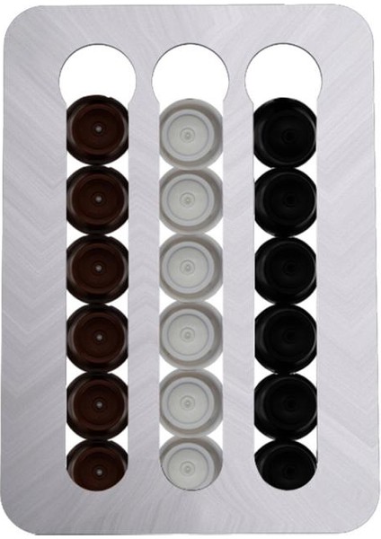 Şerit Tarzı 18 Dolce Gusto Kahve Kapsüllerine Kadar Tutabilir Yeni Kapsül Depolama Rafı Duvar Depolama Alüminyum Braket Kahve Kapsül Tutacağı (Yurt Dışından) fiyatları