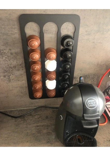 Şerit Tarzı 18 Dolce Gusto Kahve Kapsüllerine Kadar Tutabilir Yeni Kapsül Depolama Rafı Duvar Depolama Alüminyum Braket Kahve Kapsül Tutacağı (Yurt Dışından) indirimleri