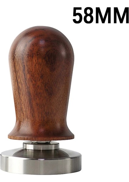 Ahşap Dış MÜDAHALE-58MM Tarzı Kalibre Edilmiş Espresso Kahve Tamper 30LB Yaylı Elastik Kahve Sabotaj Alüminyumahşap Paslanmaz Çelik Kahve Tozu Çekiç (Yurt Dışından)