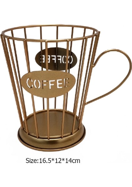 B Tarzı Evrensel Kahve Kapsül Depolama Sepeti Kahve Fincan Sepeti Vintage Kahve Pod Organizatör Tutucu Siyah Ev Cafe Otel Için (Yurt Dışından)